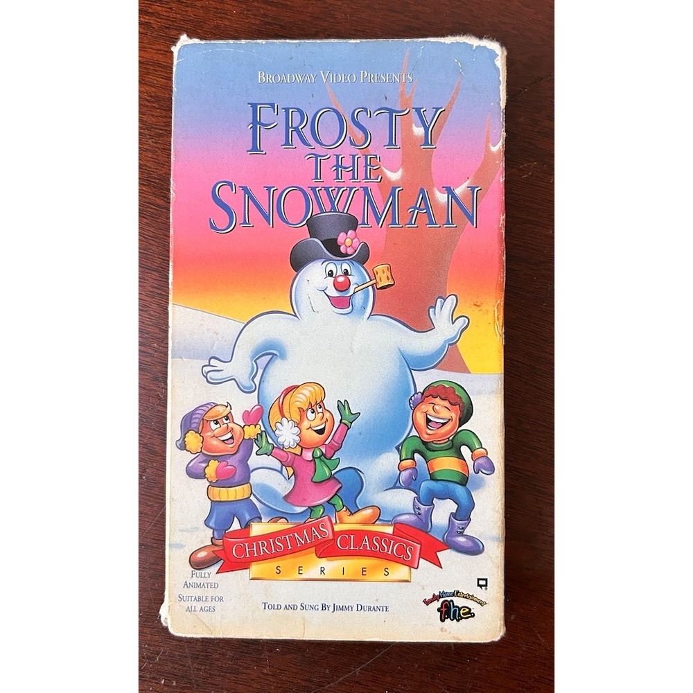 Frosty The Snowman VHS Broadway Video Christmas Classics Series FHE Durante